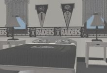 Oakland Raiders Bedroom Curtains