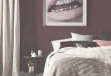 Maroon Walls Bedroom