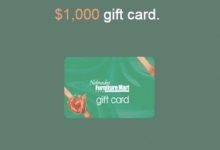 Nebraska Furniture Mart Gift Card