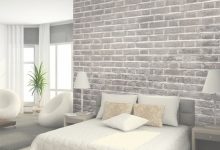 Brick Wall Effect Bedroom