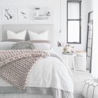 White Grey Pink Bedroom