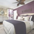 Purple And Cream Bedroom