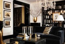Black And Gold Living Room