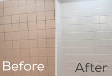 Painting Bathroom Tile Before And After