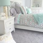 Mint Green And Grey Bedroom
