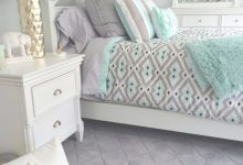 Mint Green And Grey Bedroom