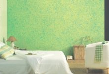 Green Texture Paint Designs For Bedroom