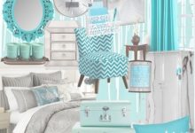 Turquoise And Silver Bedroom