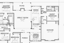 Four Bedroom Single Story House Plans