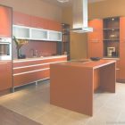 Orange Color Kitchen Design