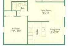 1 Bedroom Apartment Square Footage