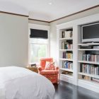 Bedroom Built In Bookshelves