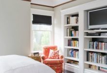 Bedroom Built In Bookshelves