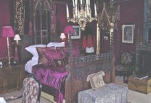 Black Gold And Purple Bedroom