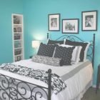 Black White Turquoise Bedroom