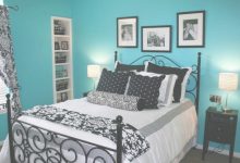 Black White Turquoise Bedroom