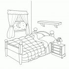 Bedroom Coloring Pages