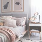Peach And Grey Bedroom