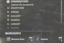 Eso Furniture Crafting Recipes