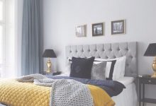 Blue Yellow And Gray Bedroom