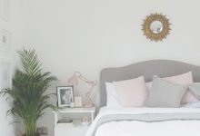 Gray And Blush Bedroom