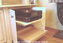 Printer Cabinet With Sliding Shelf