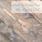 How To Distress Stained Wood Furniture