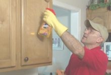 How To Remove Grease Off Kitchen Cabinets