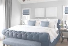 Black Grey White Blue Bedroom