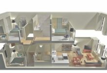 4 Bedroom 2 Storey House Plans 3D