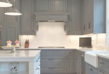 Charcoal Painted Kitchen Cabinets