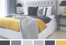 Navy Blue And Yellow Bedroom