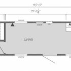 One Bedroom Container Apartments Floor Plan