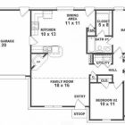 One Floor House Plans 3 Bedrooms