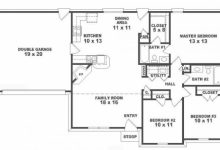 3 Bedroom One Level House Plans