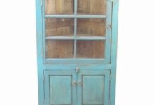 Blue Corner Cabinet