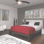 Gray And Red Bedroom