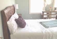 Shabby Chic Bedroom With Dark Furniture