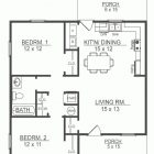 2 Bedroom House Floor Plans