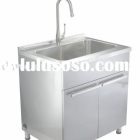 Stainless Steel Utility Sink Cabinet