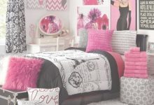 Pink And Black Paris Themed Bedroom