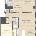 2 Bedroom With Den For Rent Dc