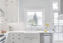 White Kitchen Cabinets Gray Walls
