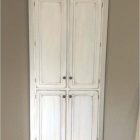 White Corner Cabinet With Doors