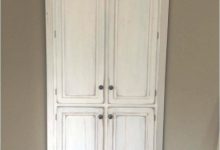 White Corner Cabinet With Doors