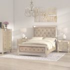 Mirrored Tufted Bedroom Set