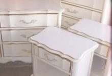 Vintage White French Provincial Bedroom Furniture