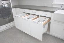 Bathroom Cabinet With Built In Laundry Hamper