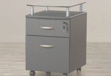 2 Drawer Mobile File Cabinet