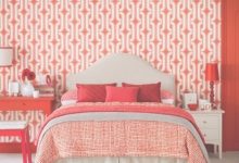 Red And White Wallpaper For Bedroom